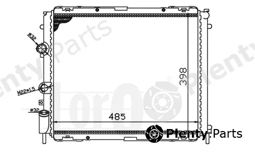 Abakus 042-017-0004 — Radiator, engine cooling