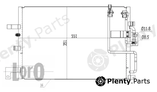 Abakus 044-016-0005 — Condenser, air conditioning