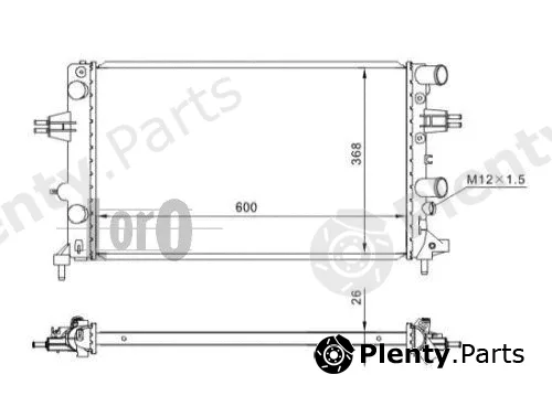 Abakus 037-017-0027 — Radiator, engine cooling