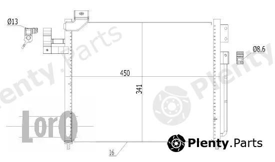 Abakus 030-016-0005 — Condenser, air conditioning