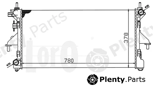 Abakus 009-017-0040 — Radiator, engine cooling