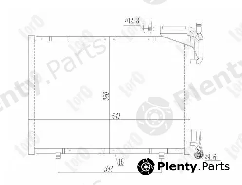 Abakus 017-016-0032 — Condenser, air conditioning