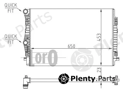 Abakus 053-017-0073 — Radiator, engine cooling