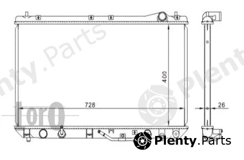Abakus 051-017-0022 — Radiator, engine cooling