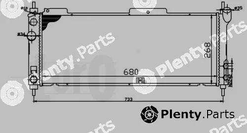 Abakus 037-017-0012 — Radiator, engine cooling
