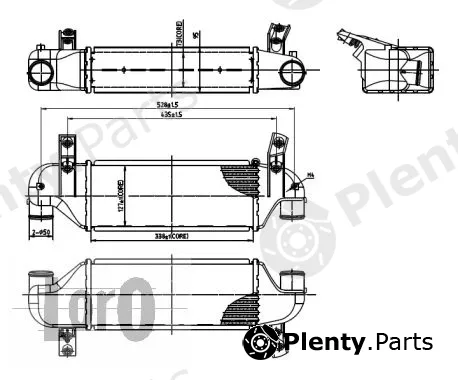 Abakus 017-018-0004 — Charge Air Cooler