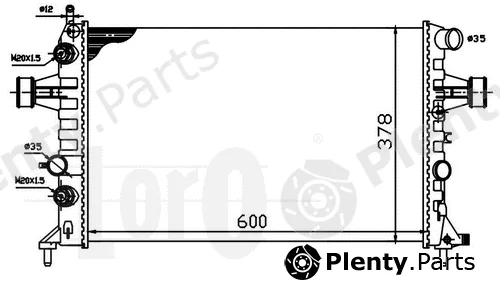 Abakus 037-017-0032 — Radiator, engine cooling