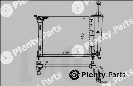 Abakus 016-017-0054 — Radiator, engine cooling