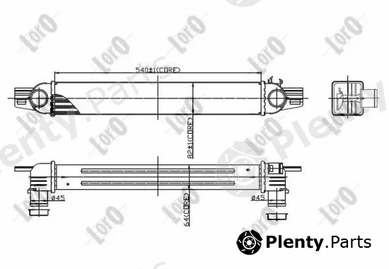 Abakus 016-018-0005 — Charge Air Cooler