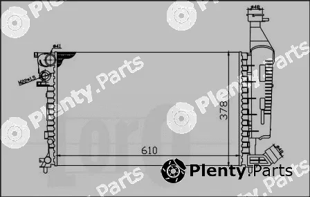 Abakus 009-017-0001 — Radiator, engine cooling