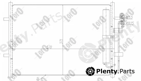 Abakus 030-016-0027 — Condenser, air conditioning