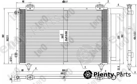 Abakus 051-016-0042 — Condenser, air conditioning