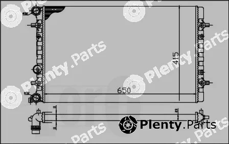 Abakus 053-017-0060 — Radiator, engine cooling