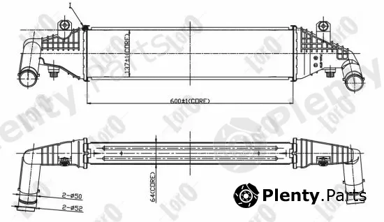 Abakus 030-018-0002 — Charge Air Cooler