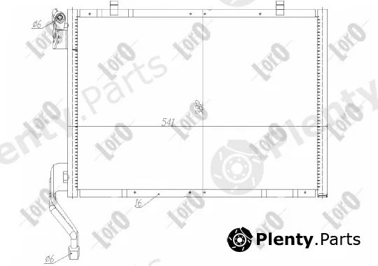 Abakus 017-016-0038 — Condenser, air conditioning