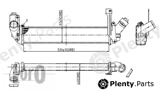 Abakus 035-018-0001 — Charge Air Cooler