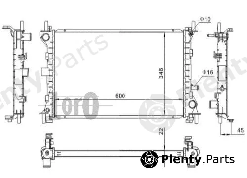 Abakus 017-017-0031 — Radiator, engine cooling
