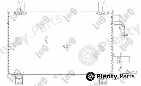 Abakus 030-016-0026 — Condenser, air conditioning