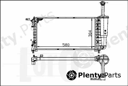 Abakus 016-017-0059 — Radiator, engine cooling