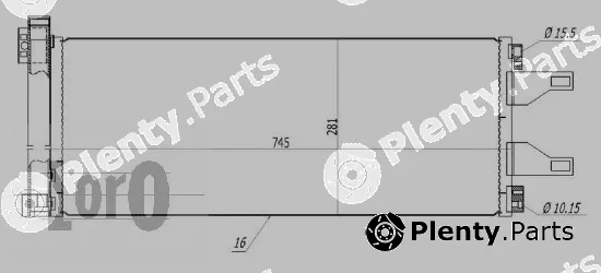 Abakus 009-016-0026 — Condenser, air conditioning