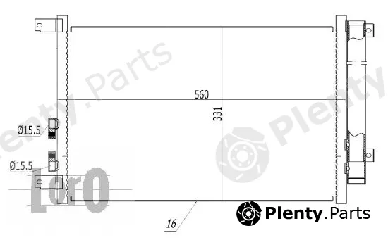 Abakus 002-016-0005 — Condenser, air conditioning