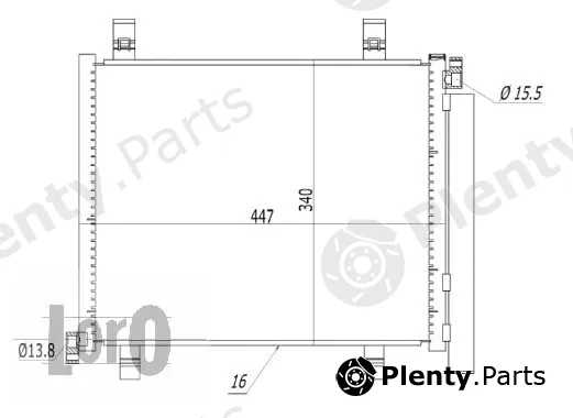 Abakus 053-016-0009 — Condenser, air conditioning