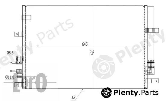 Abakus 002-016-0002 — Condenser, air conditioning
