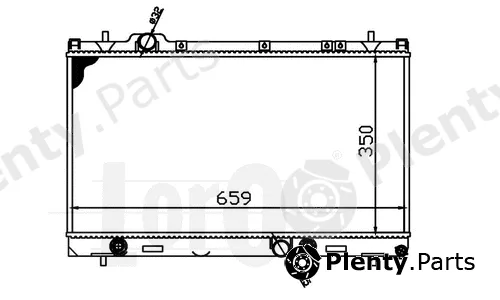Abakus 008-017-0010 — Radiator, engine cooling