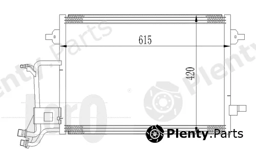 Abakus 053-016-0013 — Condenser, air conditioning