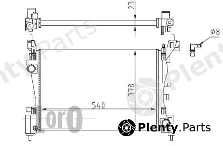 Abakus 016-017-0066 — Radiator, engine cooling