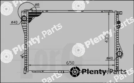 Abakus 004-017-0001 — Radiator, engine cooling