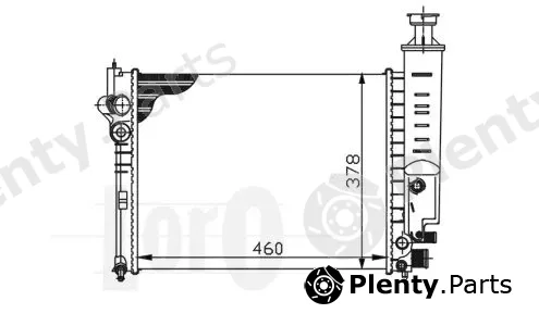 Abakus 038-017-0011 — Radiator, engine cooling