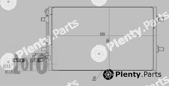 Abakus 052-016-0009 — Condenser, air conditioning