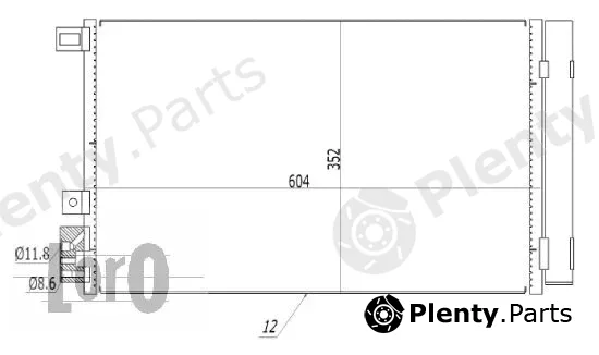 Abakus 016-016-0032 — Condenser, air conditioning