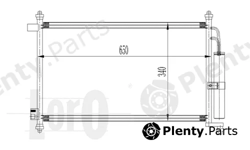 Abakus 035-016-0023 — Condenser, air conditioning