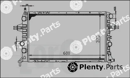 Abakus 037-017-0021 — Radiator, engine cooling
