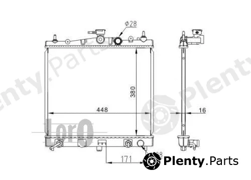Abakus 035-017-0018 — Radiator, engine cooling