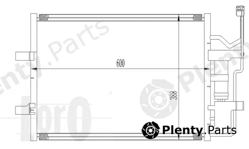 Abakus 030-016-0010 — Condenser, air conditioning