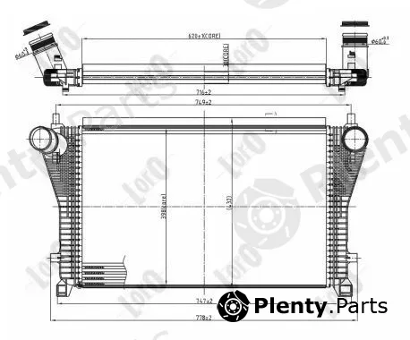 Abakus 053-018-0014 — Charge Air Cooler