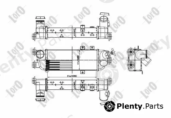 Abakus 019-018-0001 — Charge Air Cooler