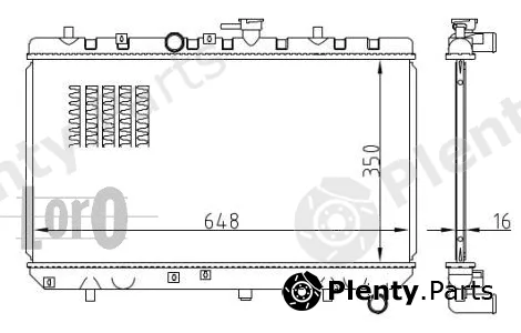 Abakus 024-017-0003-B — Radiator, engine cooling