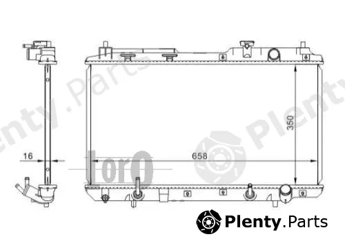 Abakus 018-017-0002 — Radiator, engine cooling