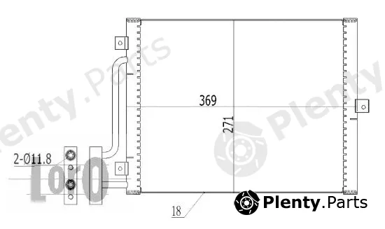 Abakus 040-016-0001 — Condenser, air conditioning