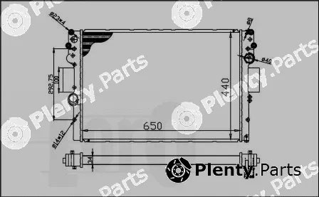 Abakus 022-017-0002 — Radiator, engine cooling