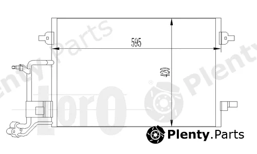 Abakus 053-016-0014 — Condenser, air conditioning