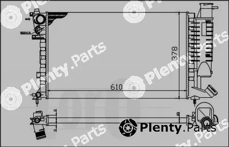 Abakus 009-017-0017 — Radiator, engine cooling