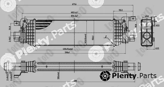 Abakus 017-018-0012 — Charge Air Cooler