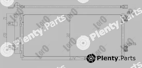 Abakus 037-016-0053 — Condenser, air conditioning