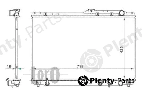 Abakus 051-017-0023 — Radiator, engine cooling