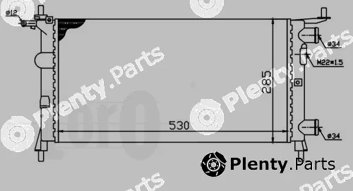 Abakus 037-017-0036 — Radiator, engine cooling